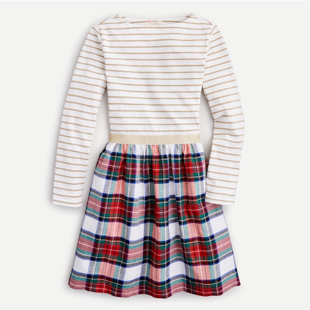 J. Crew Crewcuts Girls' mixi dress in snowy Stewart tartan